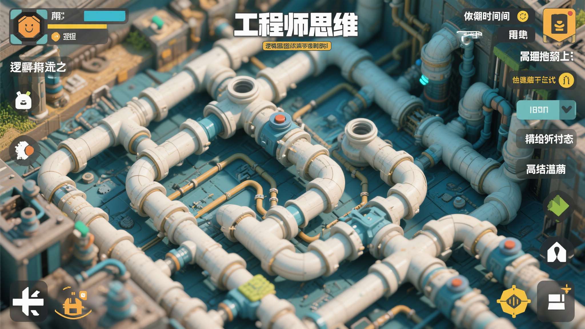 它对逻辑思维的要求极高，但每当一套复杂的管道系统正常运转，那种满足感难以言喻。适